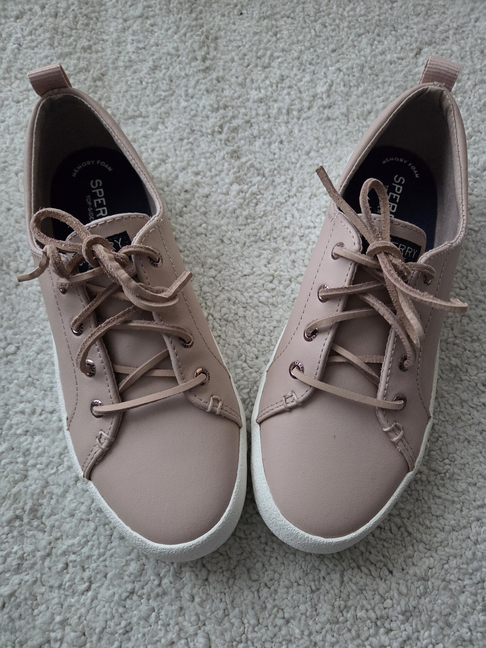 Sperry Women’s Pink Low-Top Lace-Up Sneakers